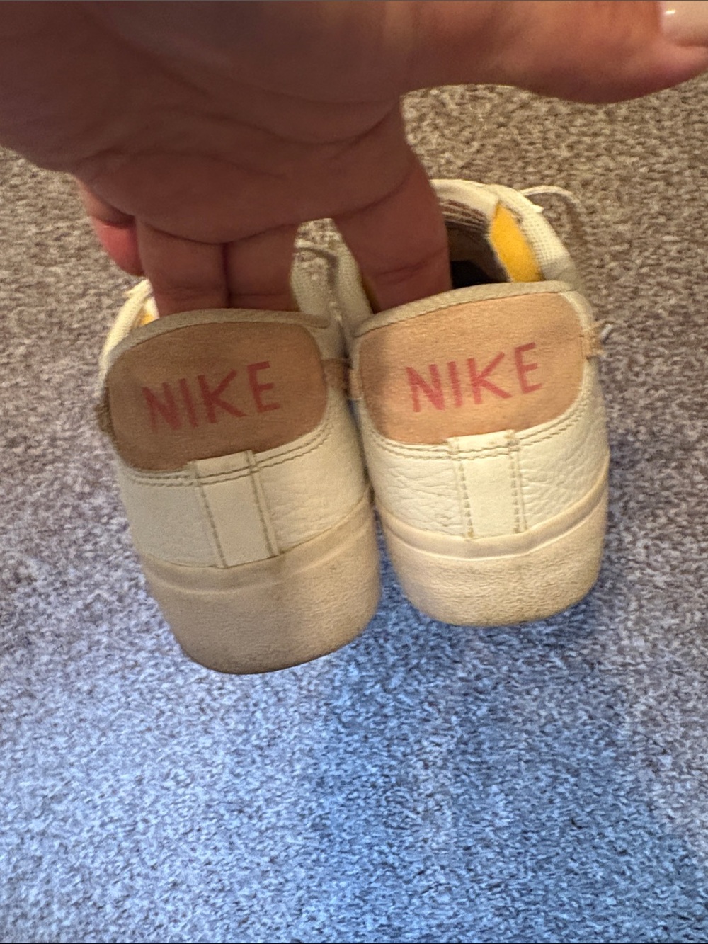 Nike Off-White / Light Beige Low-Top Sneakers - Picture 2 of 4